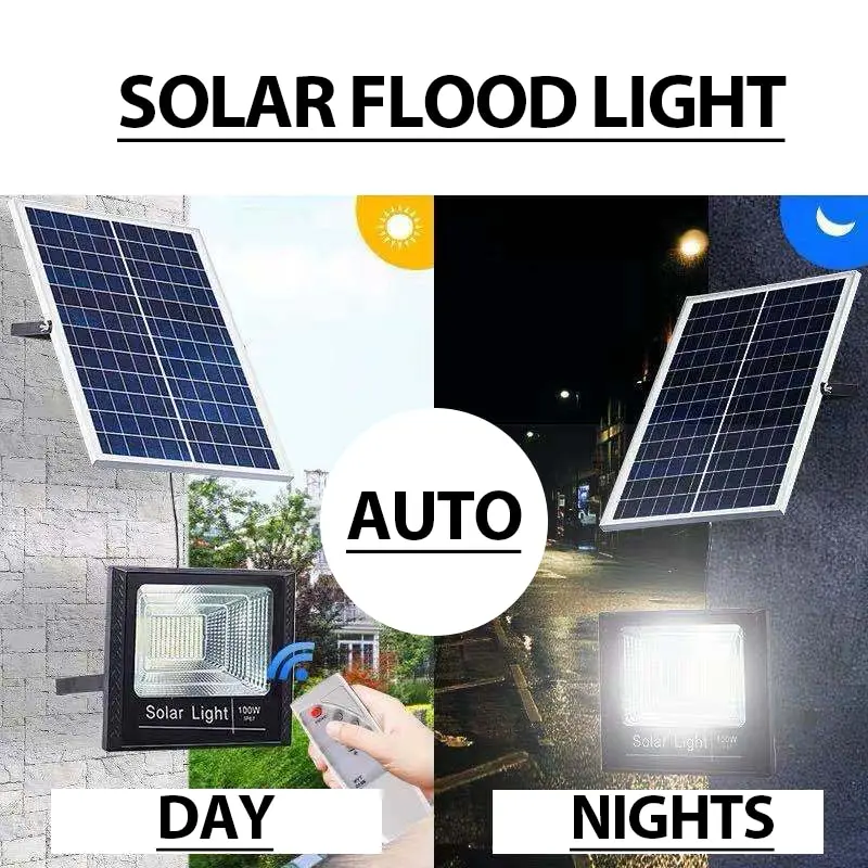 

65/45/30/25W LED flood light Solar street lights household waterproof remote indoor and outdoor lighting garden wall lamp