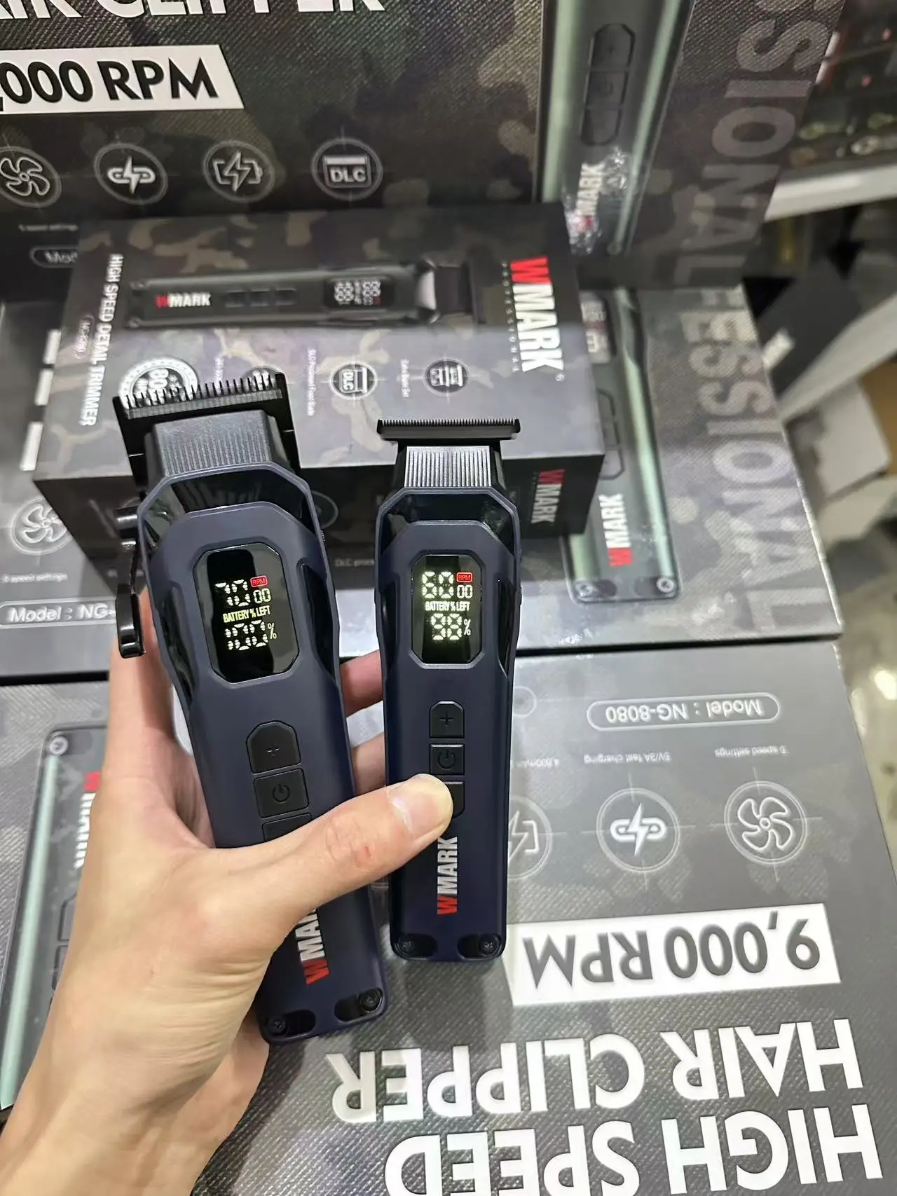 Новые мужские машинки для стрижки волос NG-8080 8280 WMARK можно регулировать до 9000