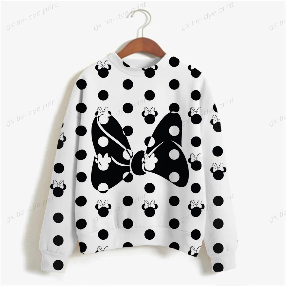 

Disney Minnie Mickey Mouse print Sweatshirt Women Gothic Streetwear Harajuku Sudadera Mujer New Women Clothes Long Sleeve Hoodie