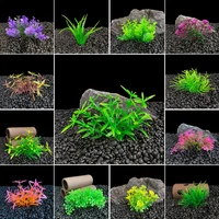 simulation artificial plants aquarium decor water weeds ornament green aquatic grass plant fish tank underwater landscapes