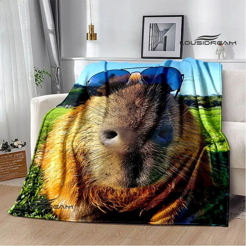 Клубное аниме одеяло капибара, плед, cama, теплые одеяла для кровати, одеяло для пикника, подарок на день рождения