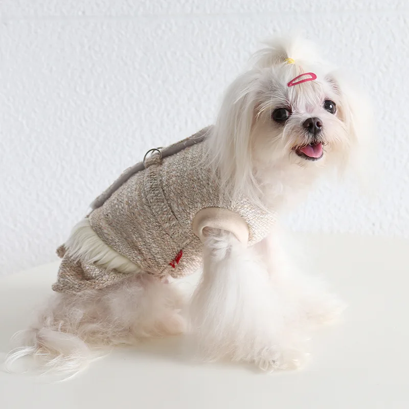 Xiaoxiangfeng тянущаяся юбка с оборками 22 года осень и зима Одежда для кошек одежда