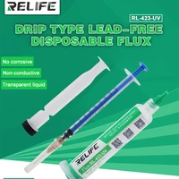 relife rl 423 uv bga liquid flux lead free rosin repair special needle flue bga halogen for pcb smd bga motherboard repair