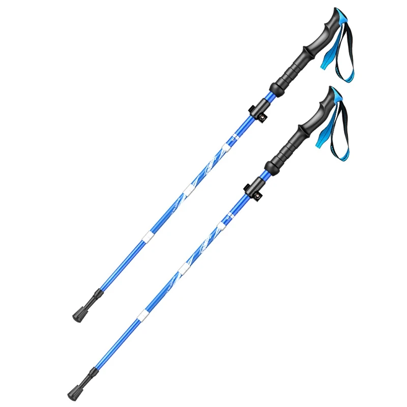 

BSWOLF Trekking Poles 2PC Collapsible Lightweight Hiking Poles Adjustable Hiking Poles For Hiking Camping Mountaining Trekking