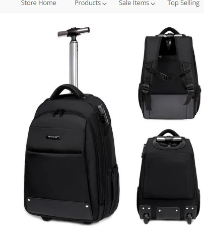 Дорожный рюкзак на колесиках для мужчин и женщин сумка чемодана ноутбука