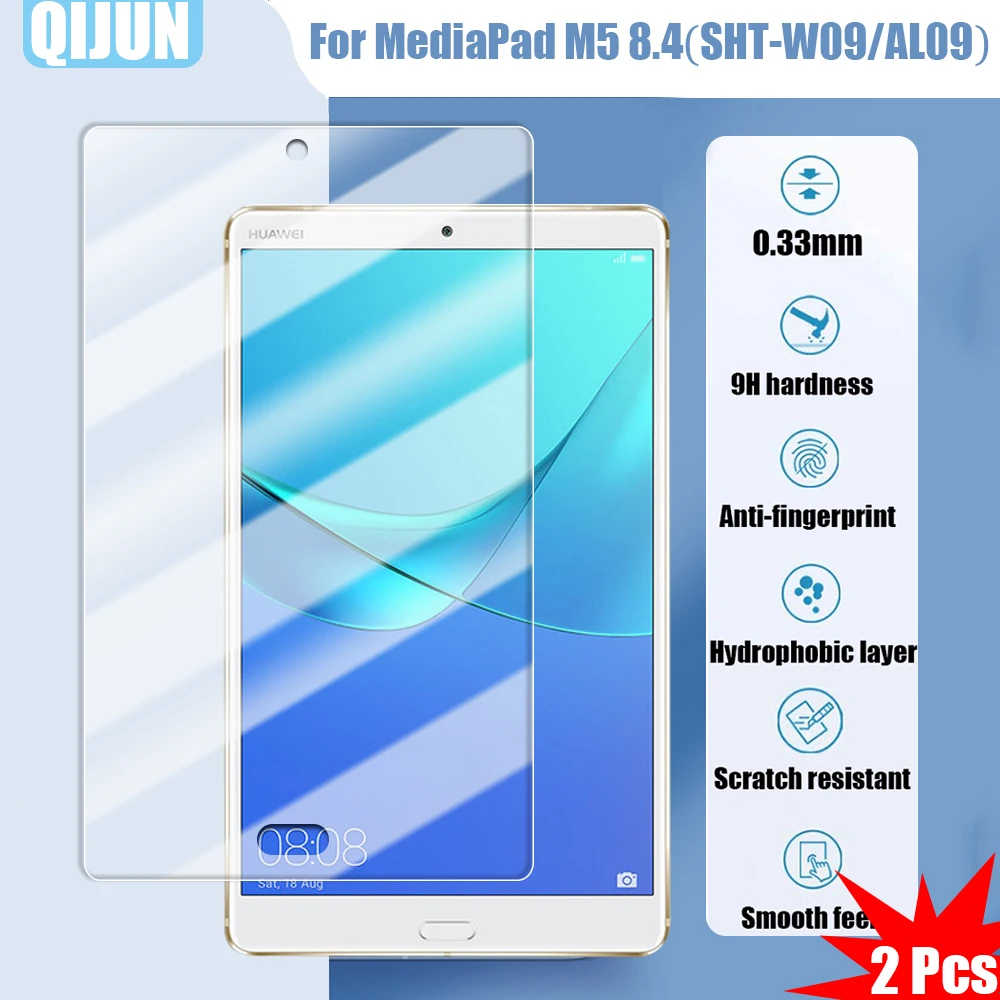 

Tablet Tempered glass film For Huawei MediaPad M5 8.4 Explosion proof and scratch resistant waterpro 2 Pcs for SHT-W09 SHT-AL09