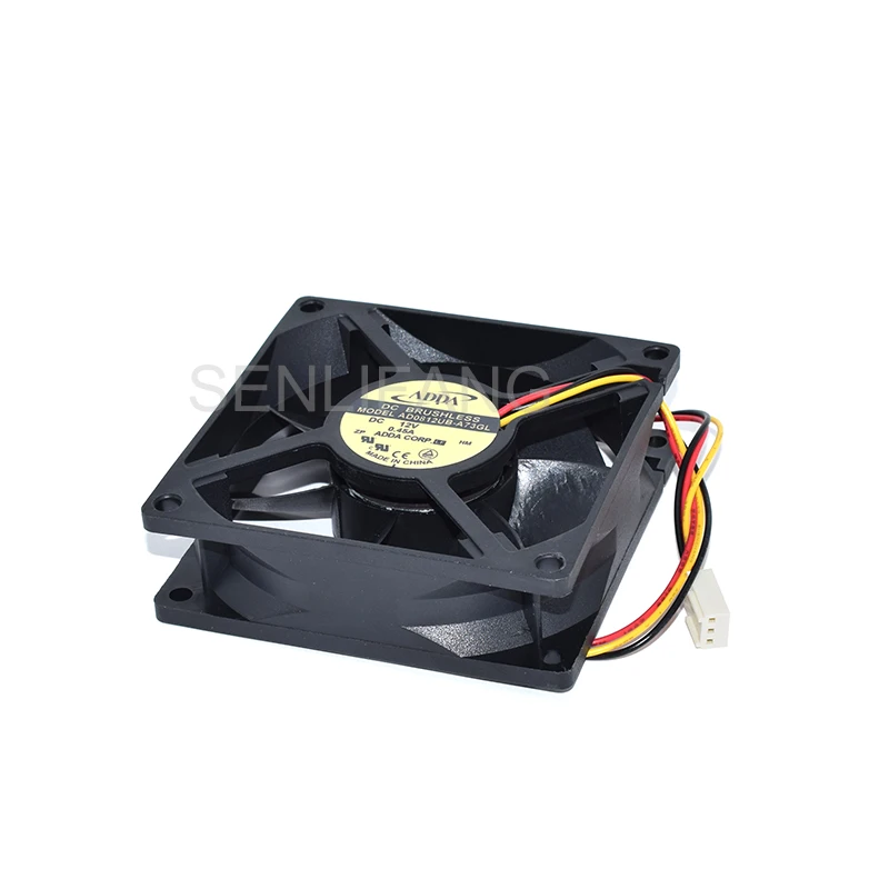 Новинка для ADDA AD0812UB-A73GL 0.45A 8025 12V три линии двойной шариковый подшипник вентилятора охлаждения