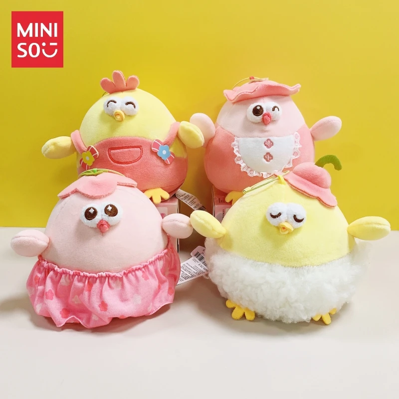 Miniso Новый Dundun курица кукла-подвеска милая детская коллекция кулон Розовая
