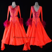 standard ballroom dancing dress women high quality flamenco waltz stage skirt ballroom competition dance dresses