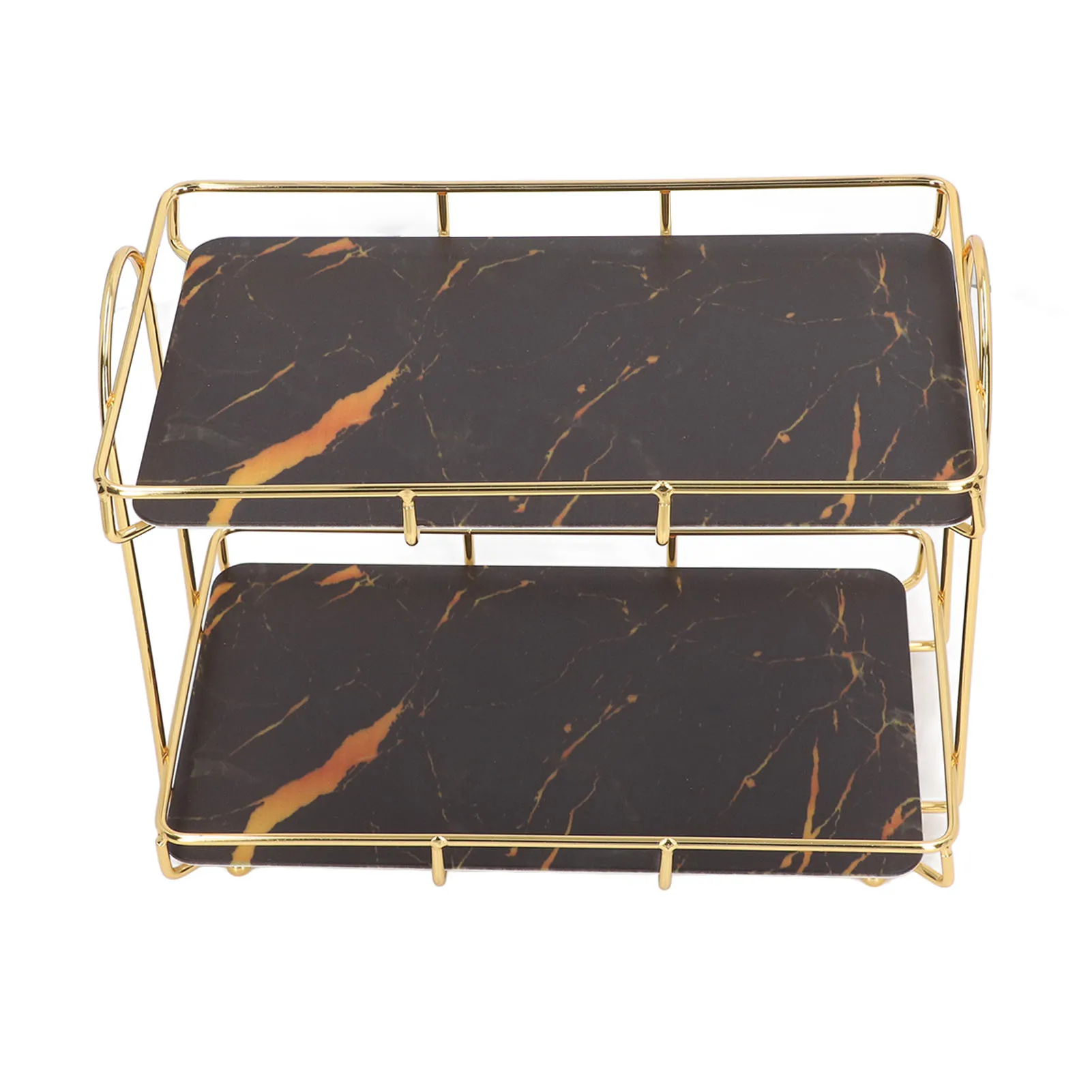 2-х уровневая полка для ванной комнаты настольная с перегородкой держатель