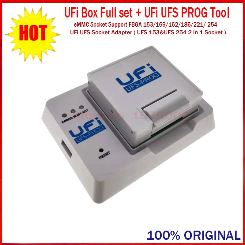 2022 новая оригинальная коробка UFI/UFi UFS-Prog / UFS 2 в 1 розетка (UFS BGA 153/254) UFi с поддержкой