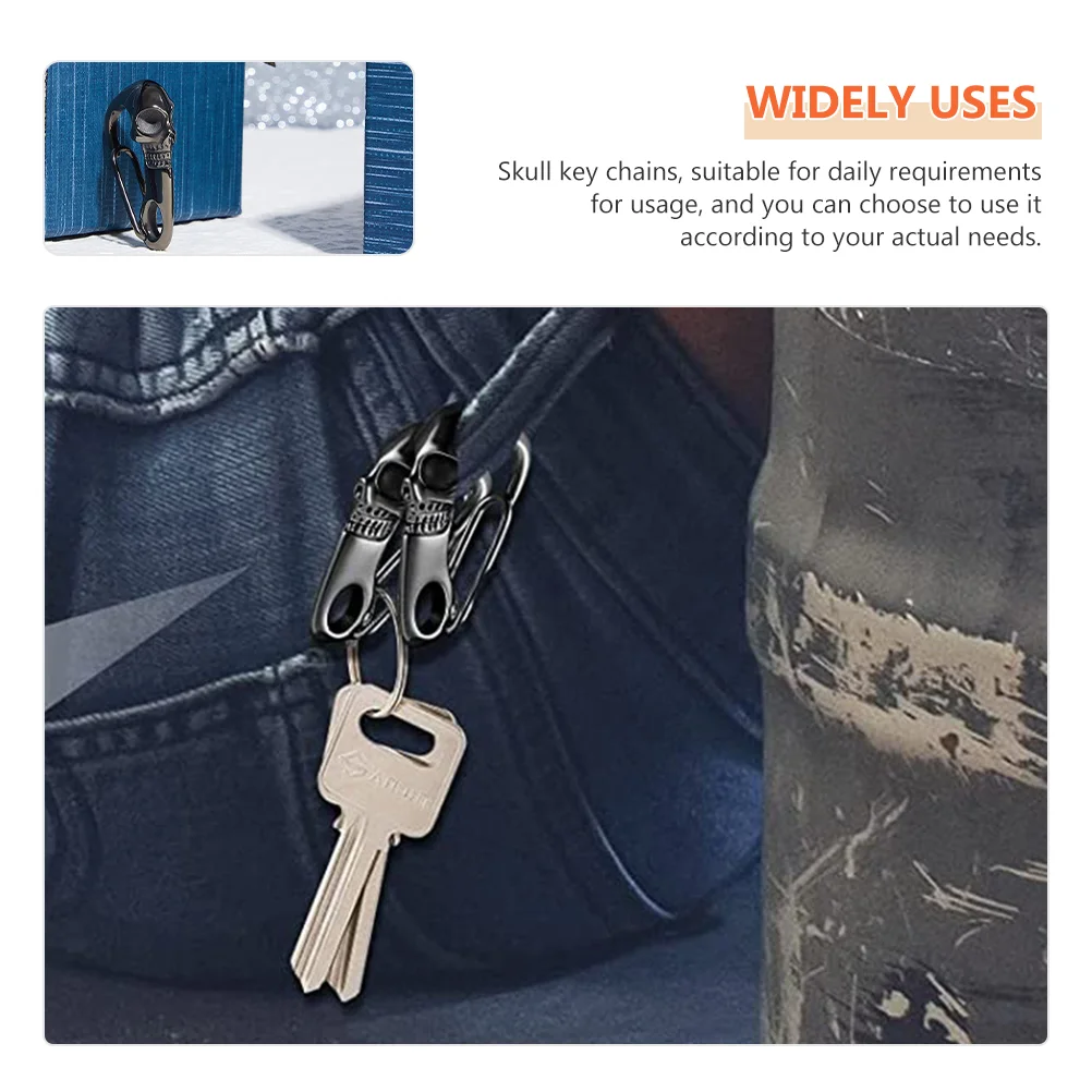 Брелок с черепом зажимы-карабины карабин маленький готический блокировкой