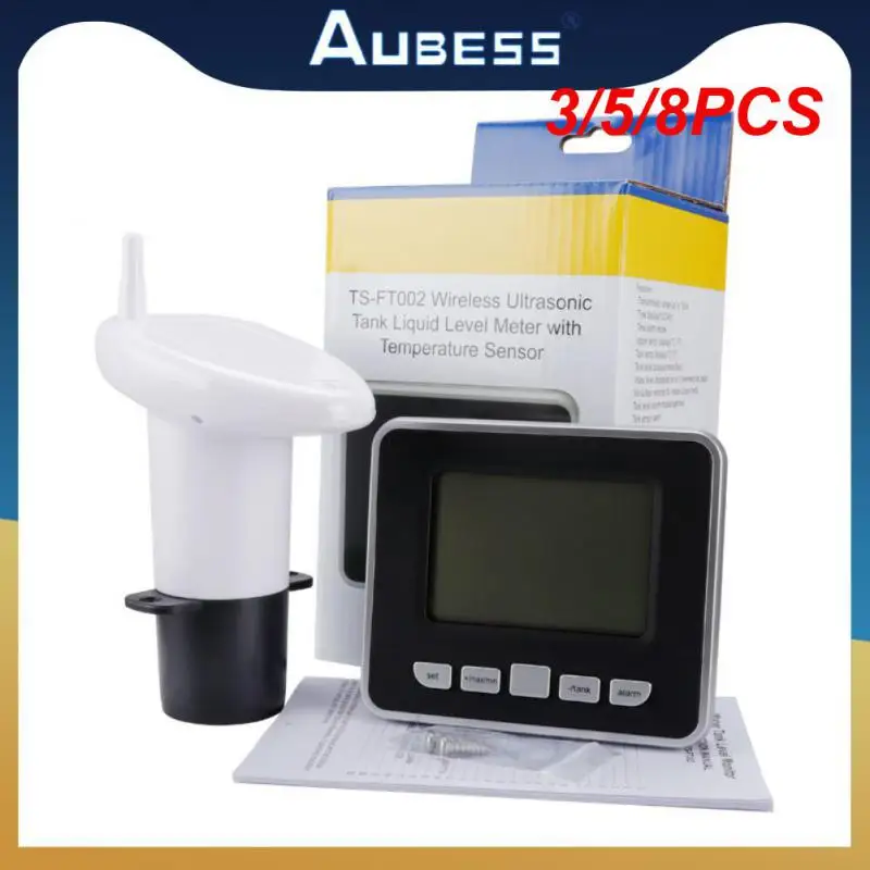

3/5/8PCS Indoor Water Tank Liquid Depth Level Meter Multifunction Ultrasonic Water Level Gauge Wireless New Mini Smart Home