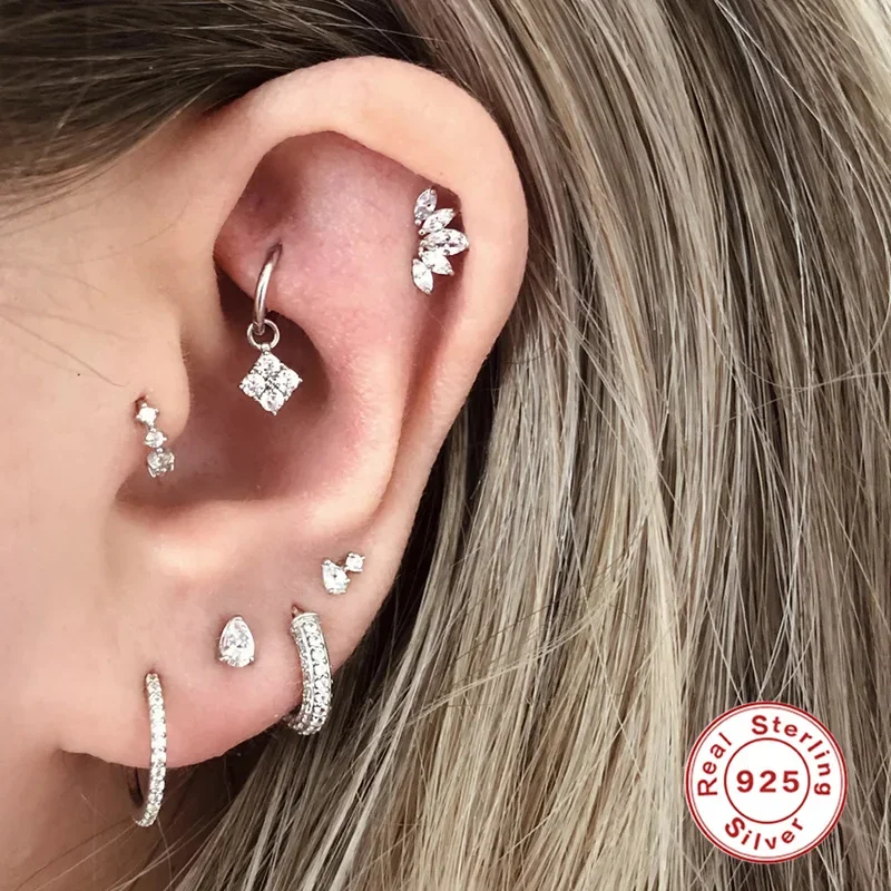 Серьги-гвоздики в виде бабочек