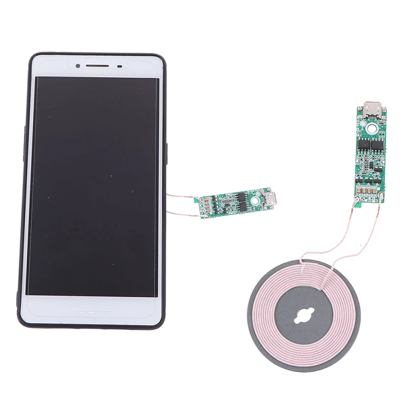 

1pc Universal Portable 5W Qi Fast Charging Wireless Charger PCBA DIY Standard Accessories Transmitter Module Coil Circuit Board