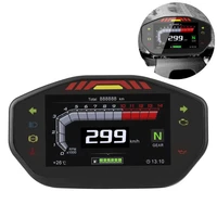 universal motorcycle tft lcd display digital instrument speedometer odometer tachometer 6 gear fit for 24 cylinder motorcycle