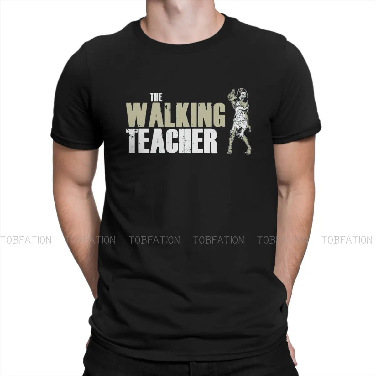 

Teacher The Walking Dead Rick TV T Shirt Vintage Teenager Gothic Large Crewneck TShirt Big sales Harajuku Men's Clothes