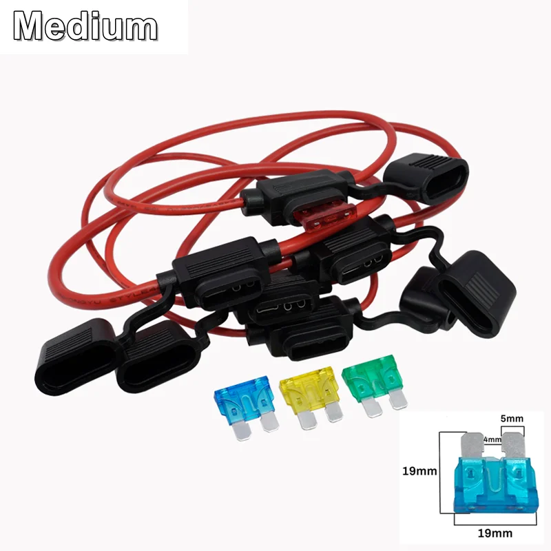 

1шт Водонепроницаемые 32V Мини - малые и средние автомобили 18/16/14/12/10AWG и автомобильные лезвия предохранители 1A 2A 3A 5A 7.5A 10A 15A 20A 25A 30A 40A 50A