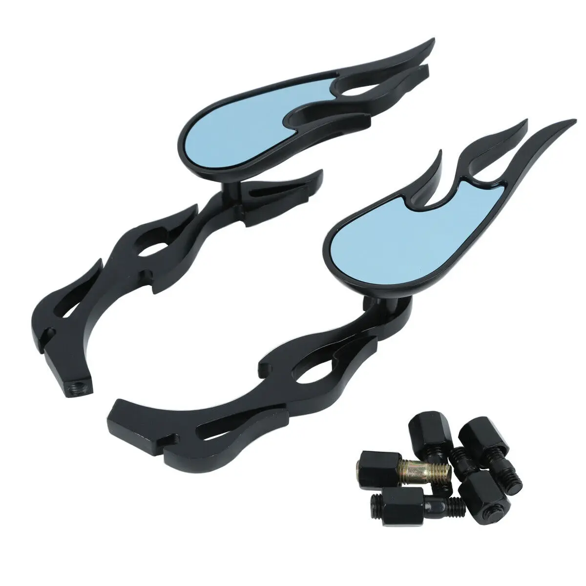 

Motorcycle 8mm 10mm Rearview Dirt bike accessories motorcycle mirrors White mirror blue mirror yamaha