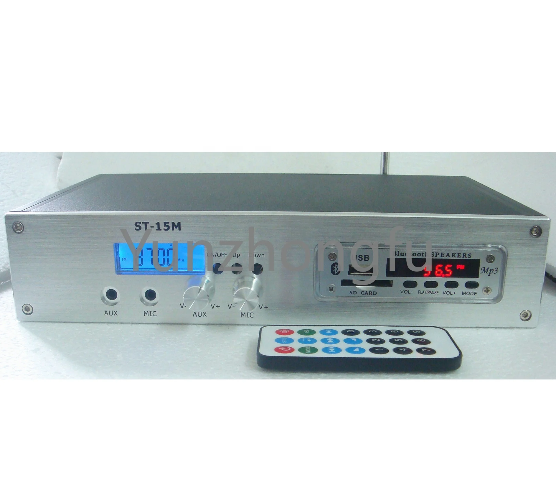 

ST-15M 1,5 W/15W PLL стерео FM вещательный передатчик 87 ~ 108MHZ хост mp3 дистанционное управление