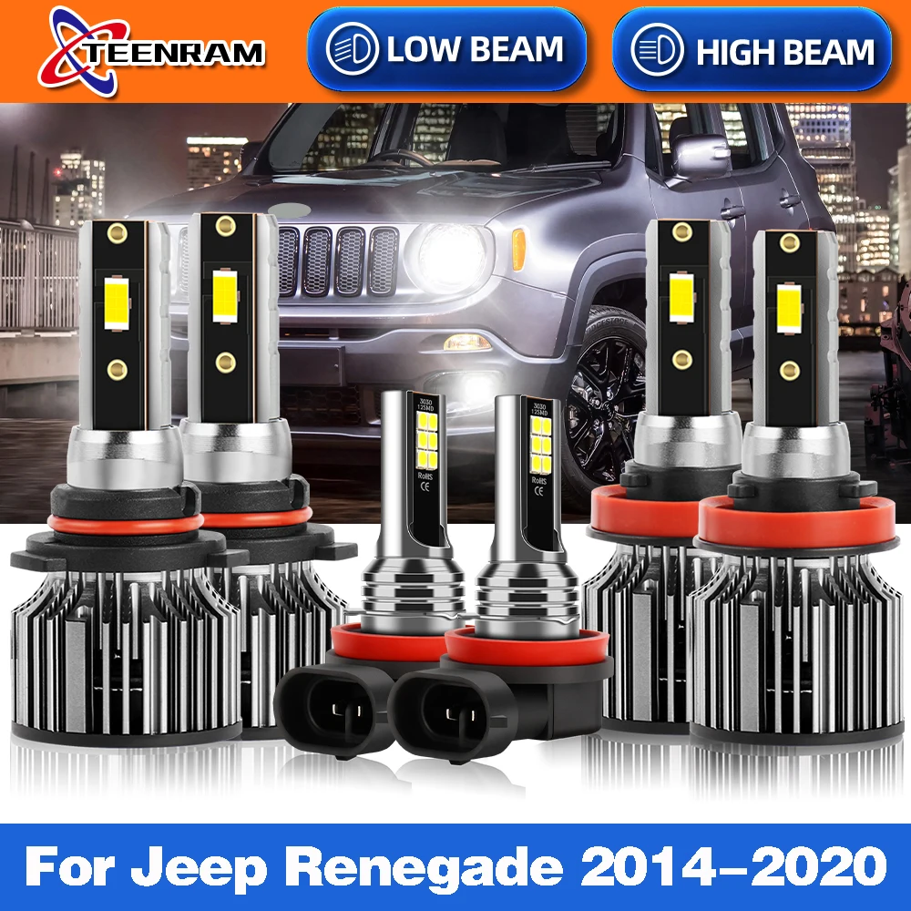 

H4 Car Lights 20000LM CANBUS LED Car Headlight Bulbs H11 Auto Fog Light 12V For Jeep Renegade 2014 2015 2016 2017 2018 2019 2020
