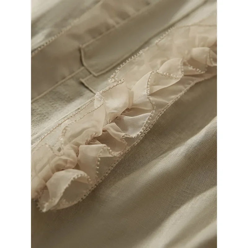 Элегантная универсальная женская рубашка с длинным рукавом 2024 весенний новый