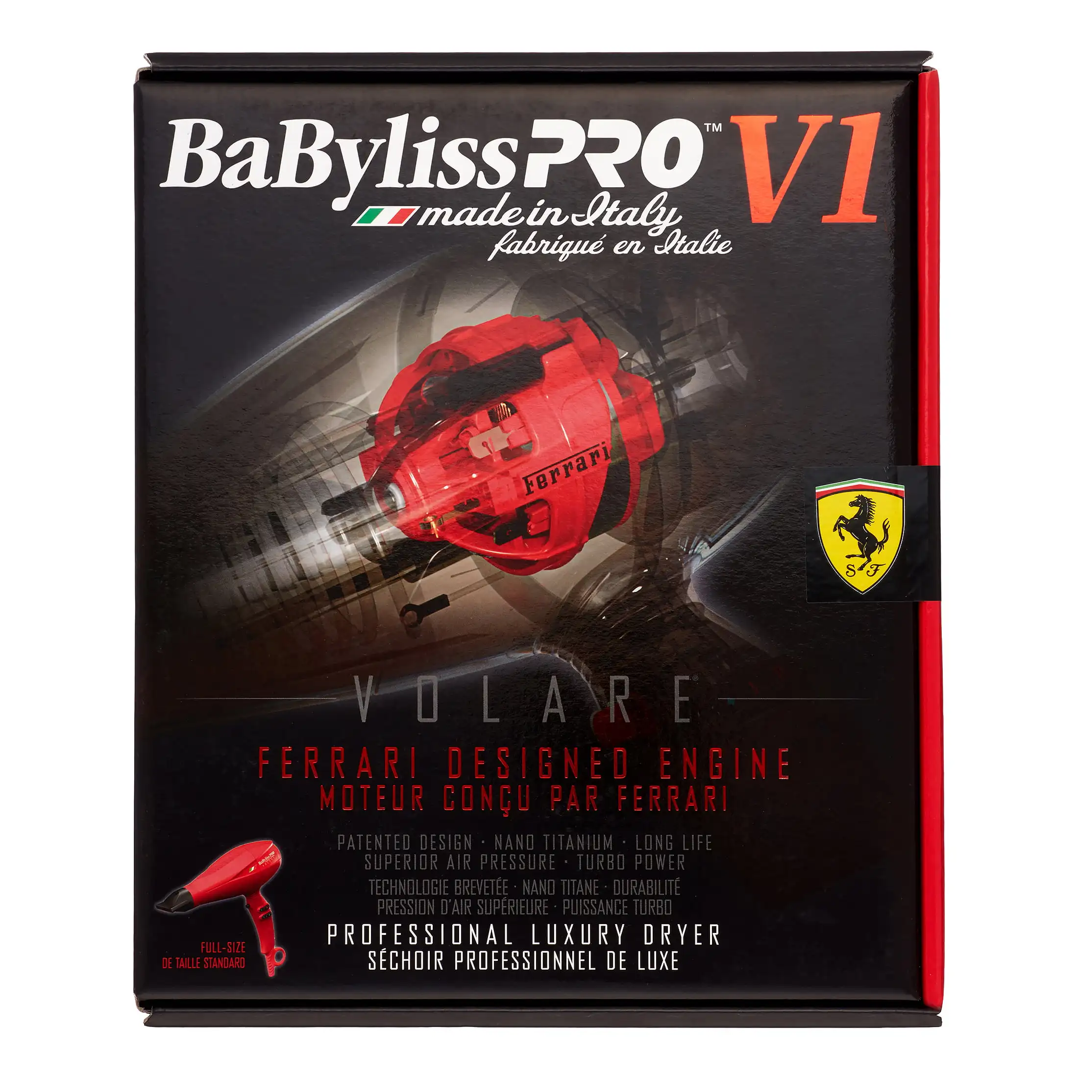

Фен для волос в течение 7-10 дней sbabyliss Pro v1 volare ferrari