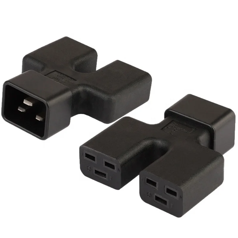

High Quality 16A 250V IEC 320 C19 female socket C20 male plug extension cable