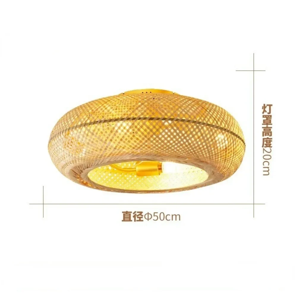 Современные светодиодные потолочные вентиляторы ручная работа из бамбукового