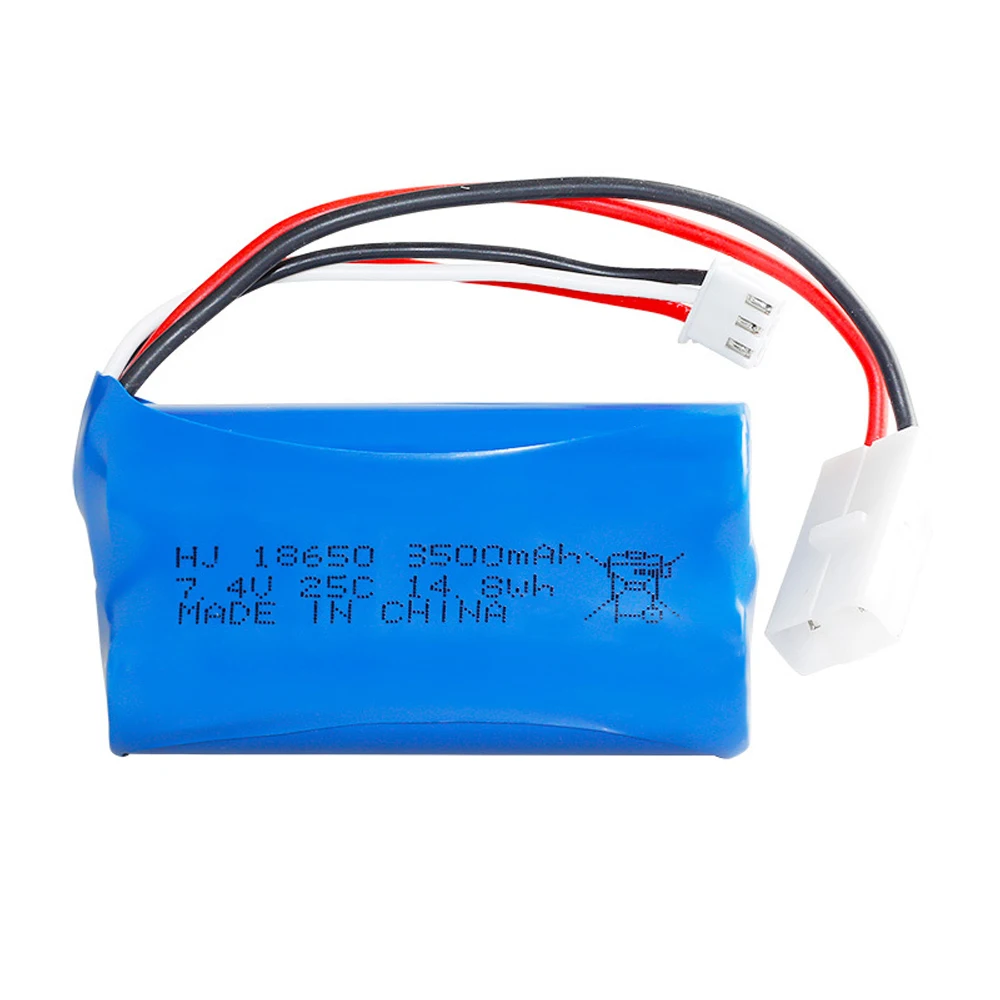 7 4 В 18650 3500 мАч Lipo аккумулятор для Q46 Wltoys 10428/12428/12423 X9115 запасные аксессуары