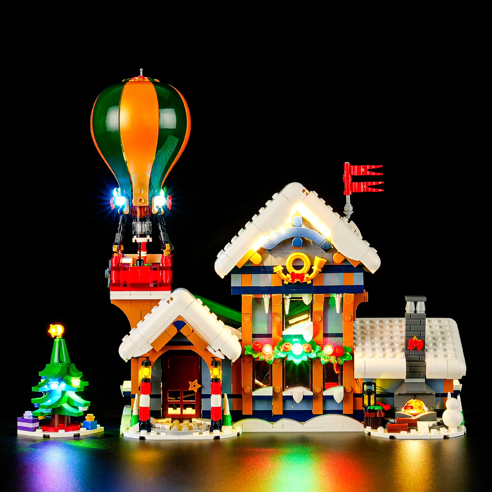 Светодиодный светильник Hprosper для офиса Lego 10339 декоративная лампа Santa's Post с