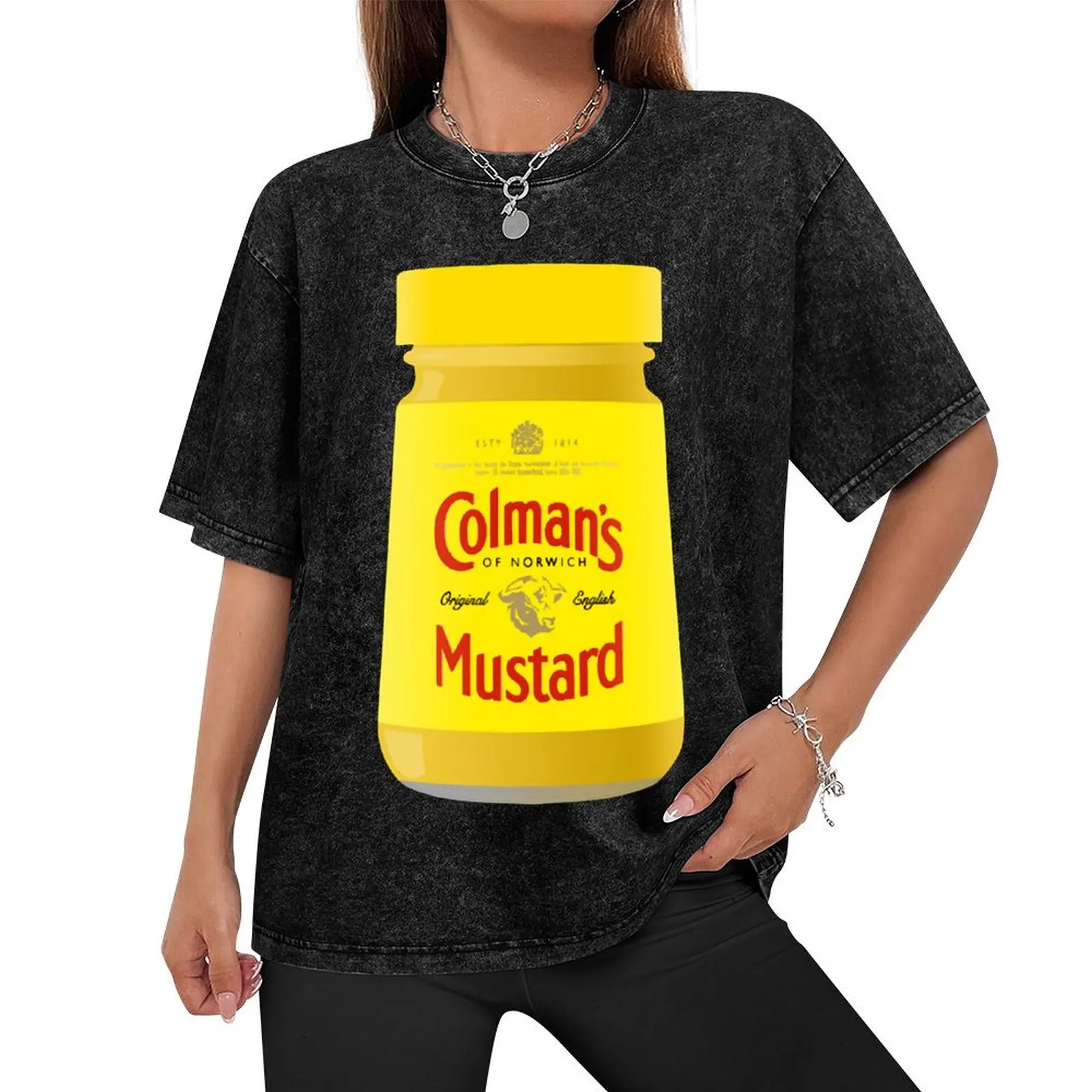 Мужская быстросохнущая футболка с горчичной баночкой от Colman