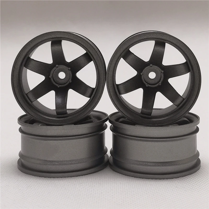 

4pcs 3/6/9mm Offset RC Car 1/10 Scale Plastic Wheels Rims Drift On road Touring Model Hobby