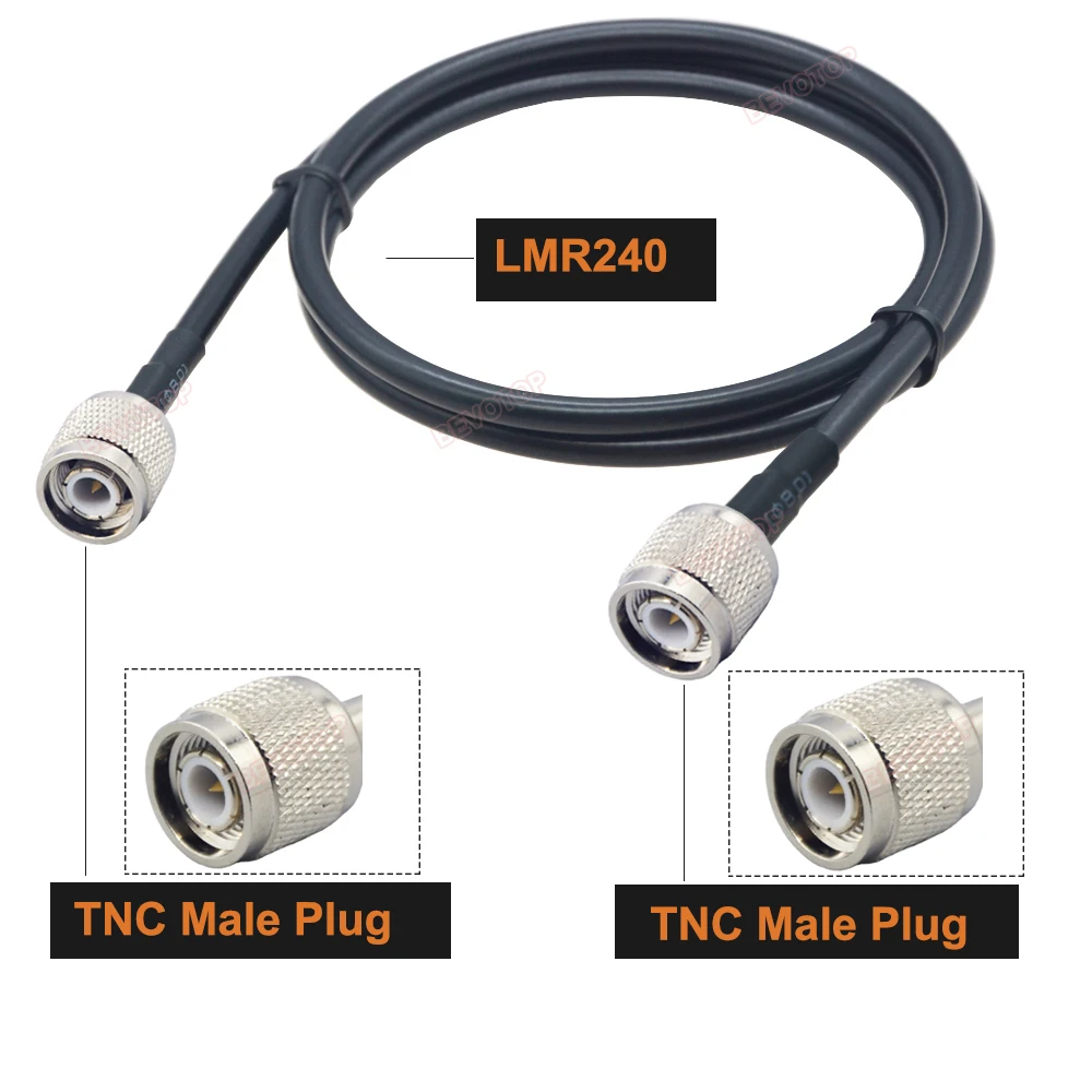 

LMR240 TNC штекер типа N штекер/гнездо 50-4 Кабельный косичка с низкими потерями 50 Ом РЧ-коаксиальный удлинитель Перемычка