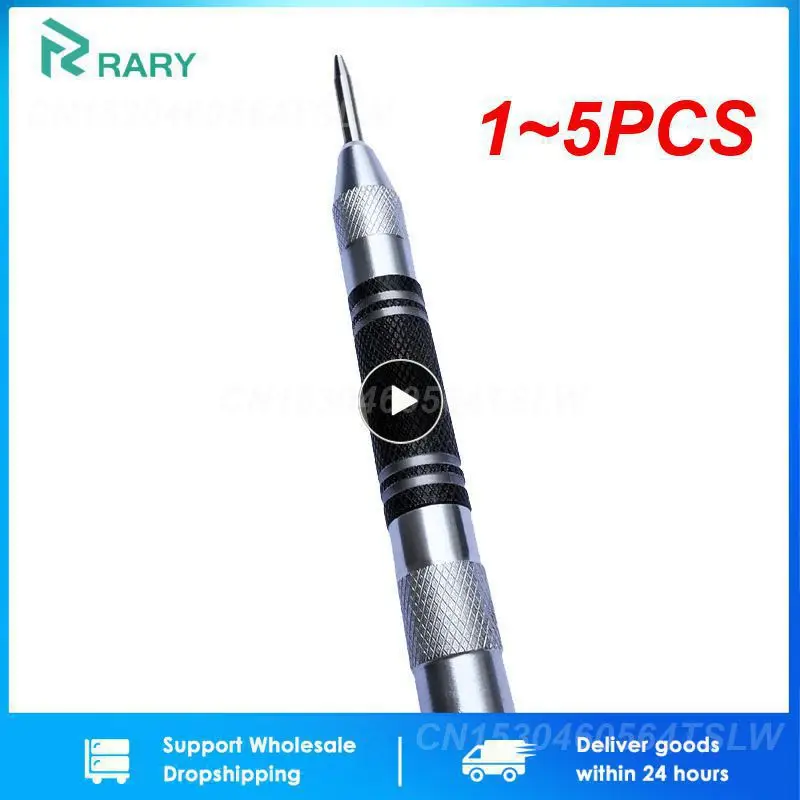 

1~5PCS Automatic Center Punch Spring Loaded Locator Woodworking Metal Drill Adjustable Kerner Center Pin Press Dent Marker Hand