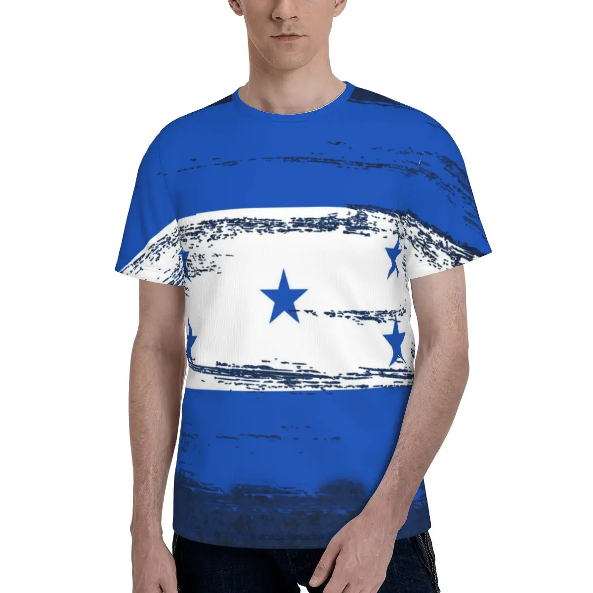 

2022 Mens T shirts Fashion New Summer Men's Short Sleeve T-shirt Casual Flag Of Honduras Tshirt For Man Full Printed