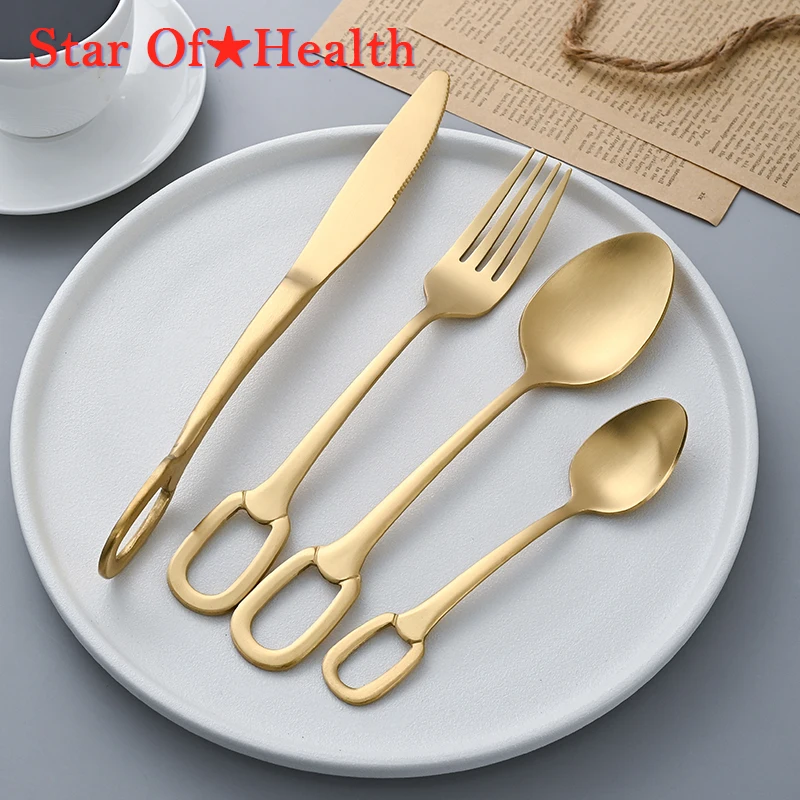 Stainless Steel Cutlery Creativity European Style Knife Fork