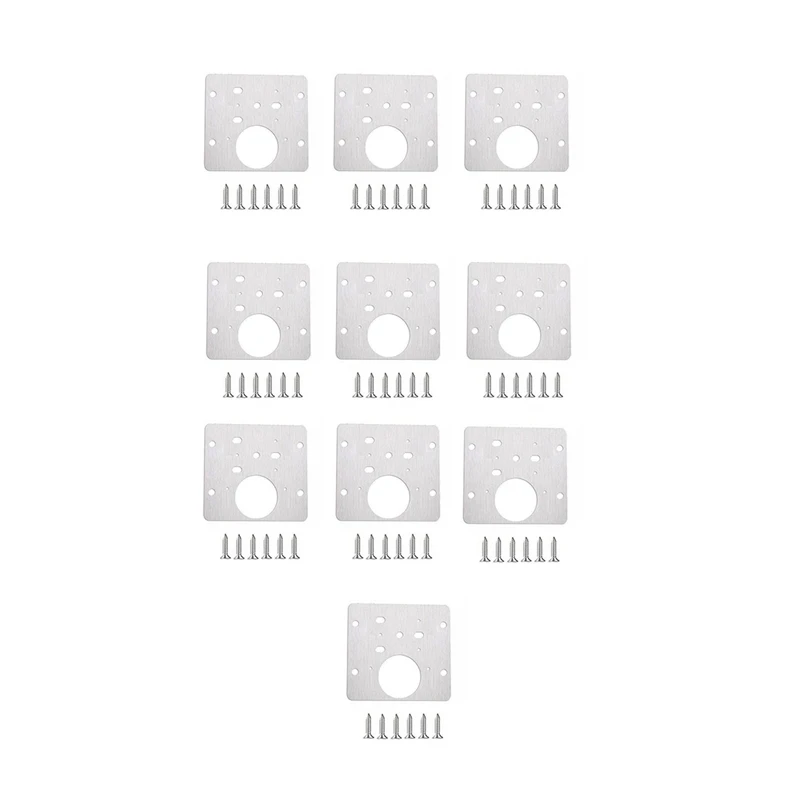 

10 шт., пластина для ремонта петель шкафов с 60 крепежными винтами