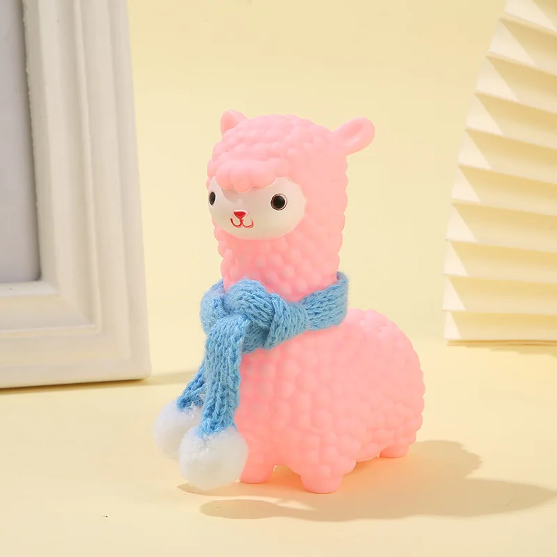 

Alpaca LED Night Light Cute Inss Girl Cartoon Dormitory Bedside Atmosphere Light Home Decoration Gift