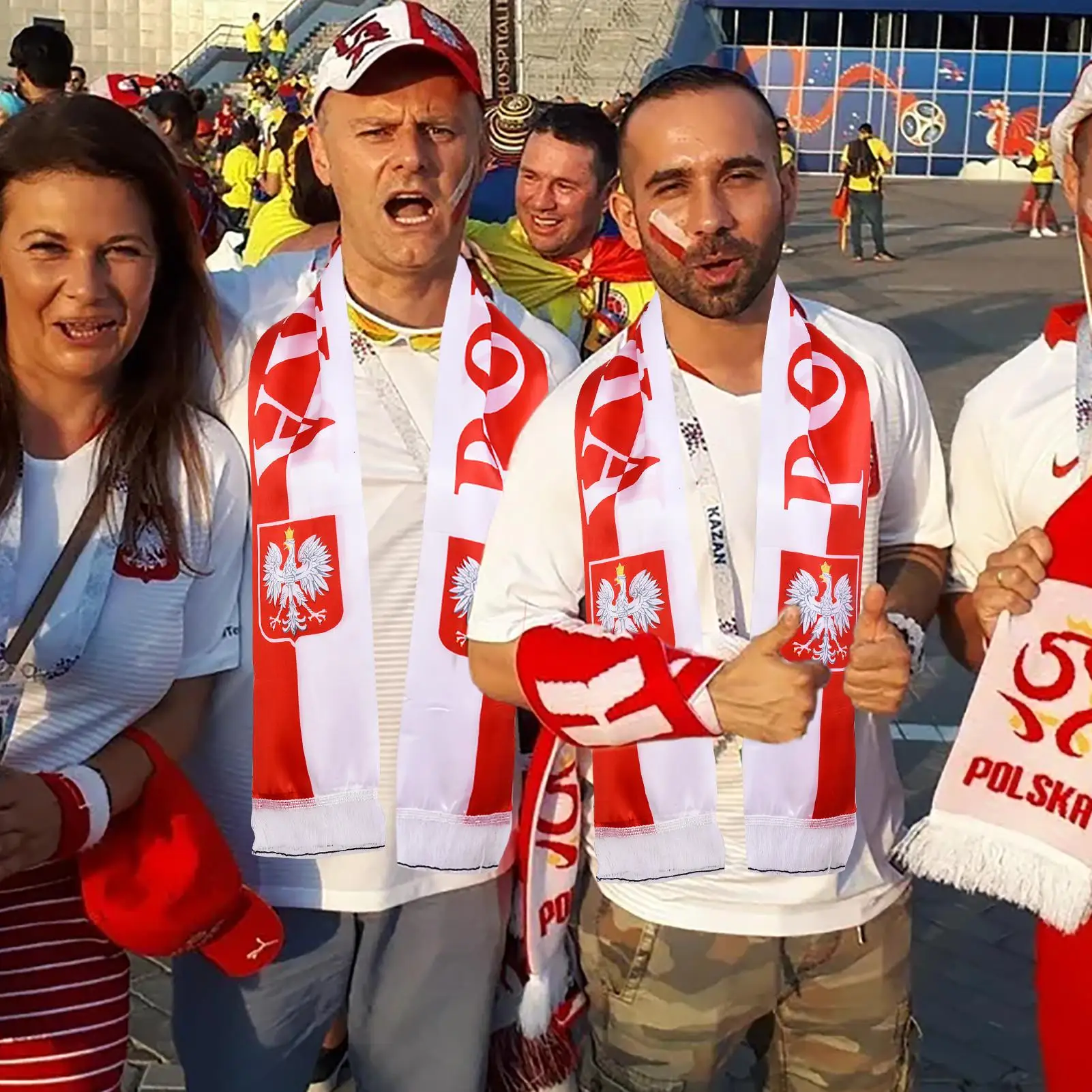 

Польский футбольный шарф | Шарфы для футбольных болельщиков | Эксклюзивные полированные шарфы, польский флаг и полска Let