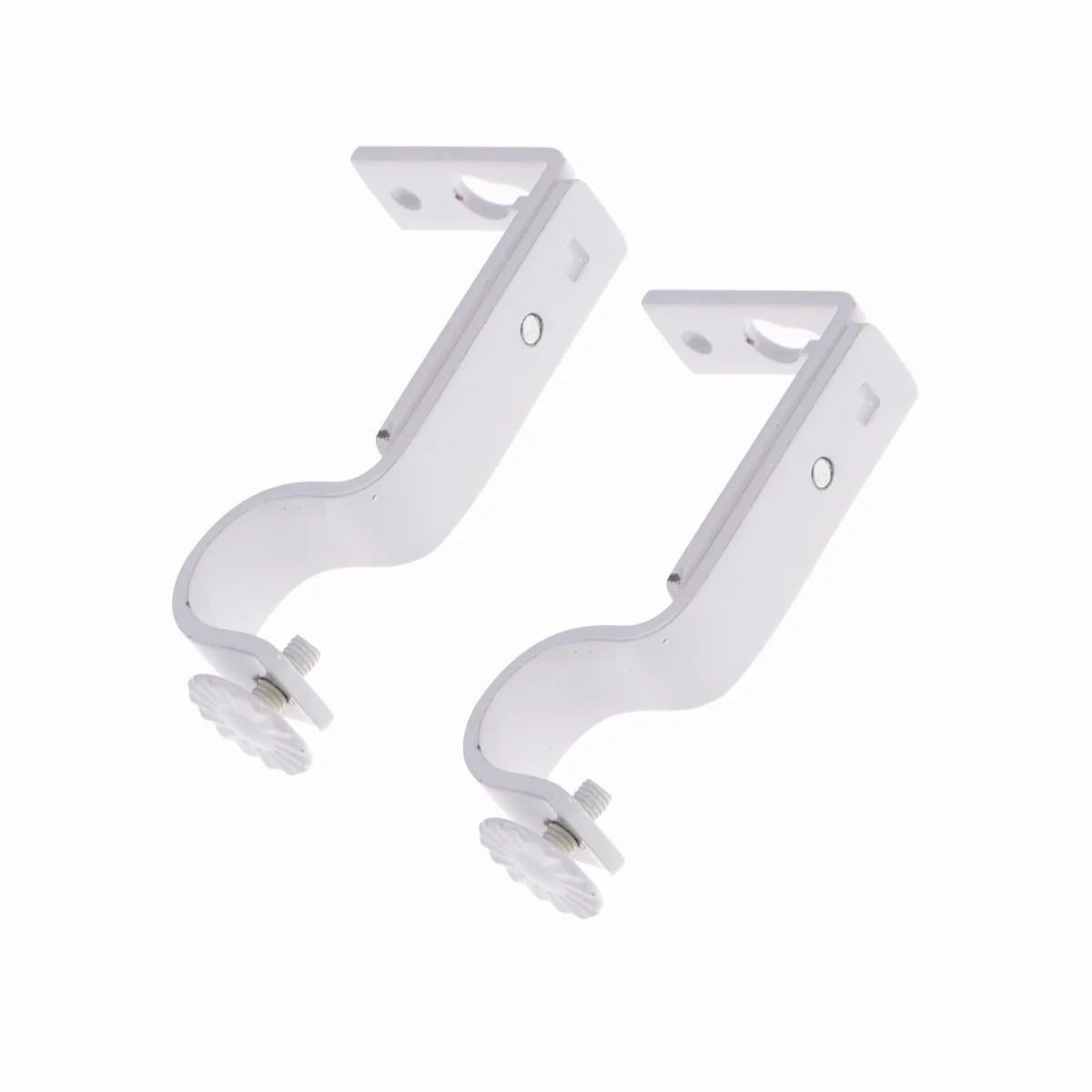 

Curtain Rod Bracket Brackets Holder Hooks No Drapery Holders Wall Hangers Rods Extender Pole Mounting Support Drilling Drill