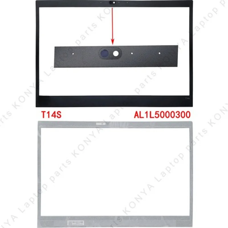 Фото Наклейка на переднюю рамку ЖК-дисплея для ноутбуков Thinkpad T14S Gen 1, T490S, T495S №2