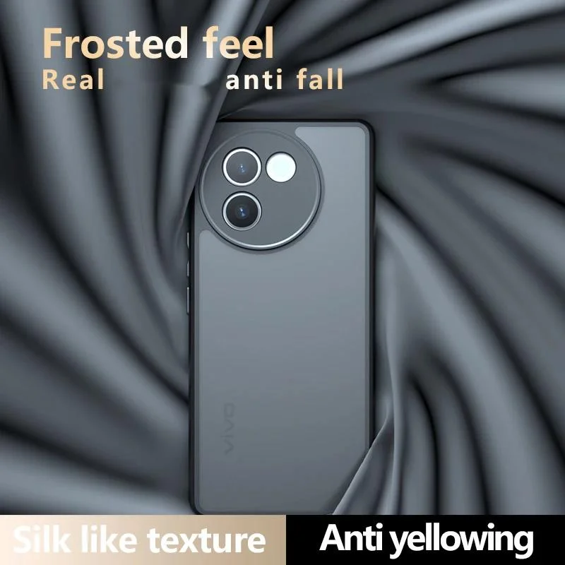 Противоударный чехол для VIVO V40 Lite женский роскошный матовый прозрачный защитный