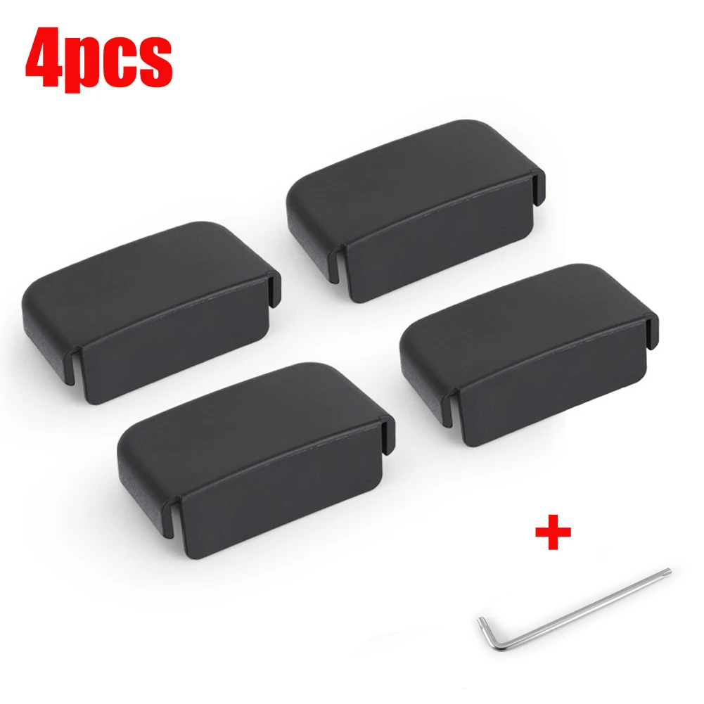 

4pcs Car Rear Seat Slide Anti-Kick Plug ForTesla Model 3 Y 2021 Auto Seat Slide Rail Anti-Blocking Cover Pulley Protection Cap