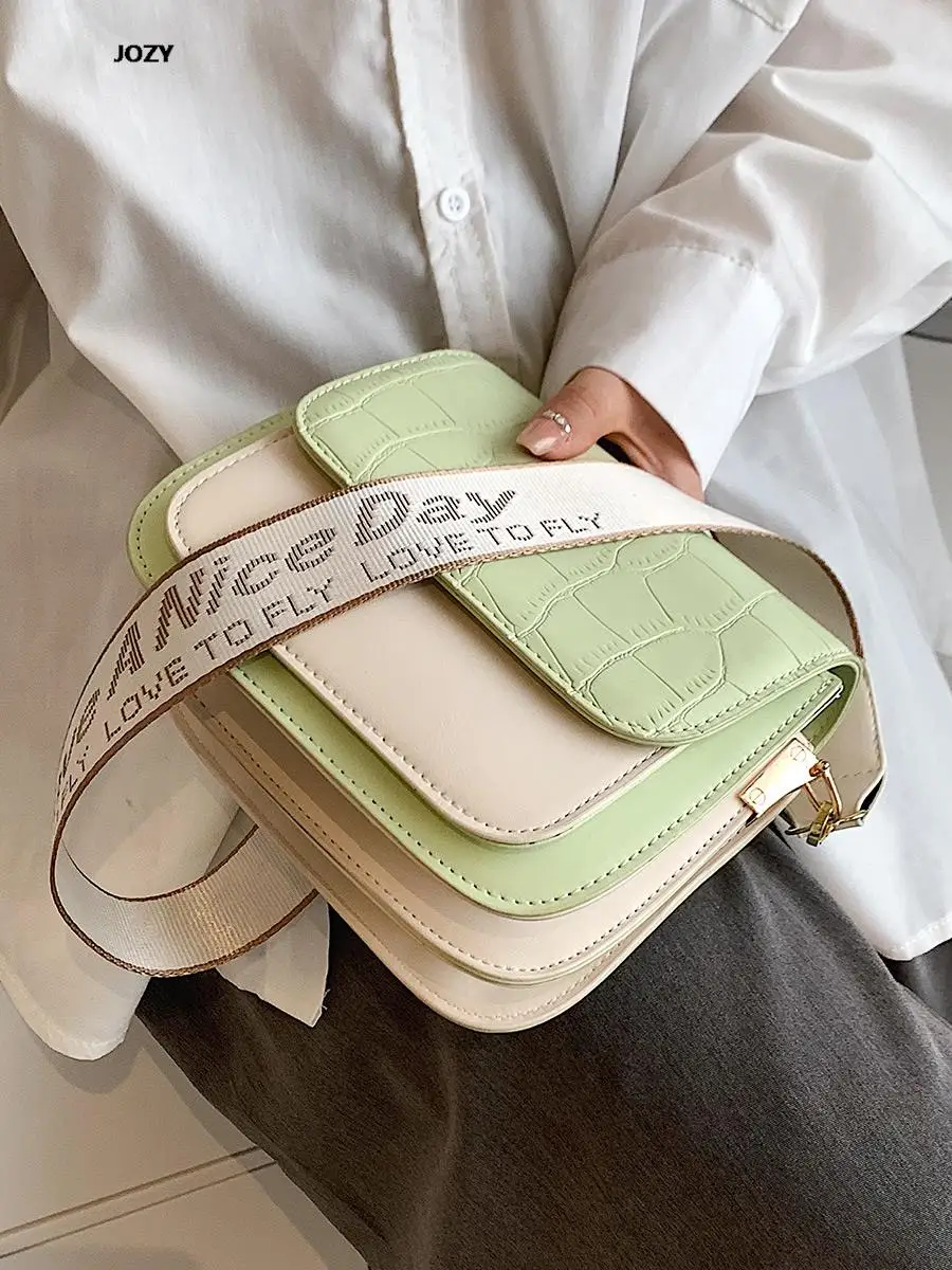 

Простая Сумка через плечо контрастных цветов для женщин, лето 2023, Пляжная дорожная сумка через плечо, повседневная женская сумка роскошного...