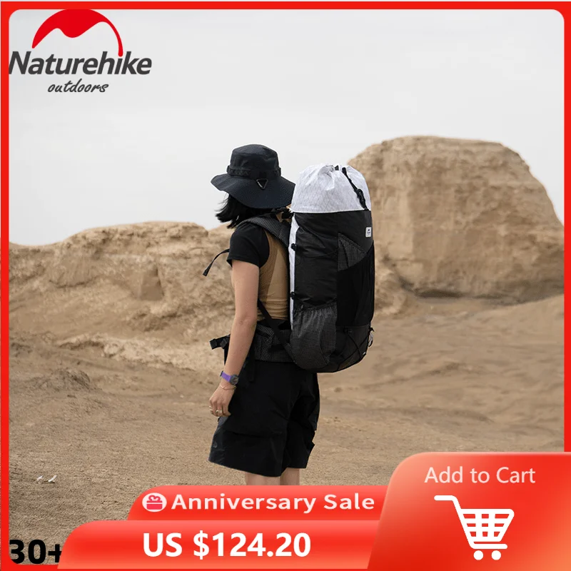 

Naturehike 30+5L Travel Ultralight Breathable Knapsack Climbing Waterproof Sports Bag Camping Hiking Backpack High-capacity