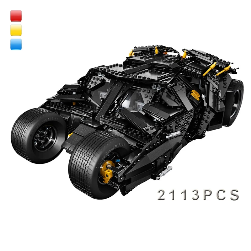 

Technical 2113pcs Batmobile Vehicle Model Building Blocks Creative Car Bricks Set DIY Toys Birthday Gifts for Children Kids