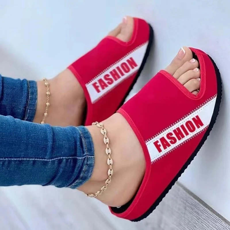 

Women Sandals 2022 New Peep Toe Sandals For Women Beach Women Shoes Comfy Female Slides Lightweight Large Size Zapatos De Mujer