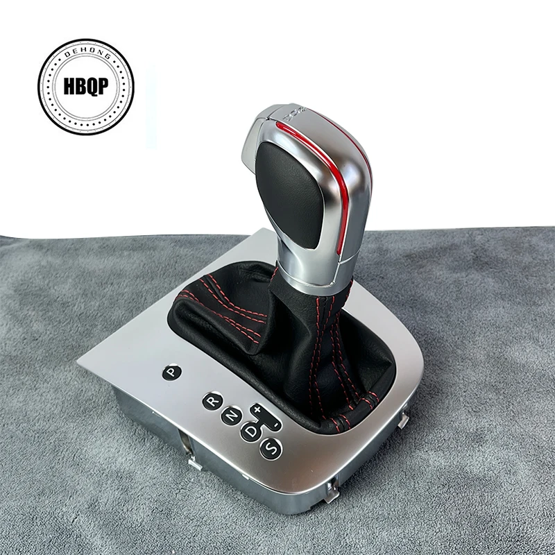 

Кожаная обложка с красной строчкой на DSG рукоятка для рычага переключения передач для Golf 6 MK6 G T I Jetta MK6 GLI EOS