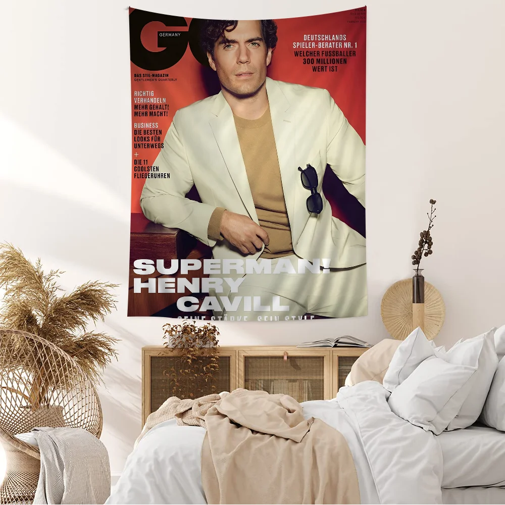 H-Henry-C-Cavill большой настенный гобелен с принтом Индийский Будда Настенное